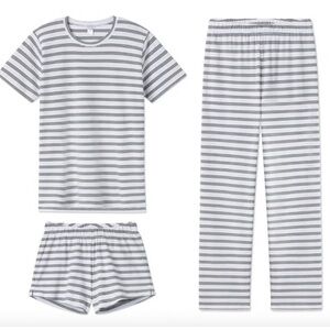 LAKE Pajamas: Pima crew bundled set